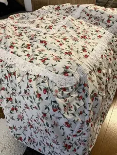 いちご柄コットンベッドカバー