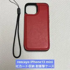 reecayo iPhone13 mini ICカード収納 耐衝撃ケース
