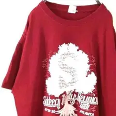 S ツリー Family ATLANTA Tシャツ XL 赤 レッド 古着