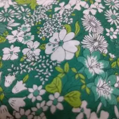 KOKKA 花柄 綿生地 緑系