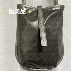 ペレボルサ PELLE BORSA ショルダーバッグ ブロンズ ゴールド　総柄