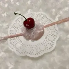 ぬい服 ヘッドドレス さくらんぼ チェリー ピンク