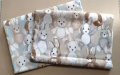 うさぎさん柄　ハギレセット