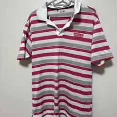 adidas ストライプ ポロシャツ O/XG