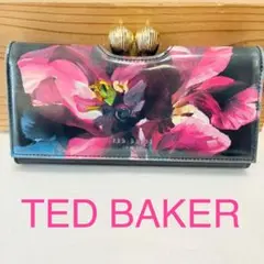 TED BAKER 長財布★テッドベーカー花柄ブラック