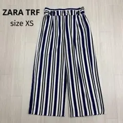 ◆ ZARA TRF ザラ　ストライプ　ワイドパンツ　イージーパンツ　XS
