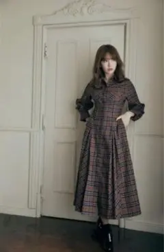 herlipto チェックワンピース M