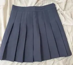 グレー プリーツスカート インパン付き 裏地付き