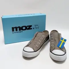 【試着のみ未使用】モズ MOZ スウェーデン スニーカー グレー 24cm