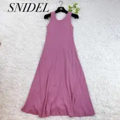 美品✨スナイデル　ノースリーブ　カップインバックオープンワンピース