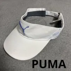PUMA ゴルフ 帽子 ホワイト バイザー