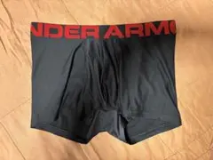 アンダーアーマー ボクサーパンツ ブラック×レッド XL 3インチ