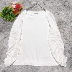 【ジョルジュレッシュ】 長袖トップス （L） ホワイト シンプル 着回し