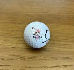 淺井咲希イラスト付きゴルフボール サイン入り