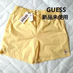【GUESS】ショートパンツ ハーフパンツ L メッシュ イエロー
