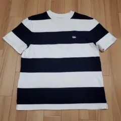 カンタベリー canterbury ボーダー ワンポイント刺繍Tシャツ