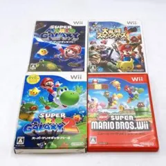 Wii スーパーマリオギャラクシー1,2 スマブラ など 4本セット