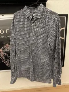 Salvatore Ferragamo 幾何学模様 長袖シャツ 美品