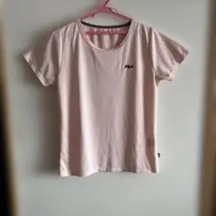 FILA ピンク メッシュ Tシャツ 半袖