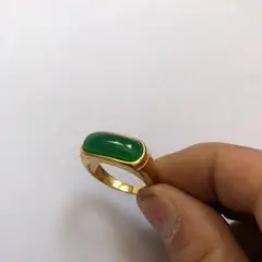 翡翠鎏金指輪　QT105