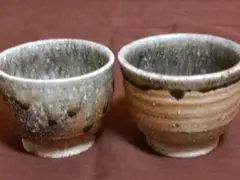 伊賀焼 ぐい呑み 2点