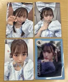 梅田みゆ　ラボセ　トレカ　4枚セット
