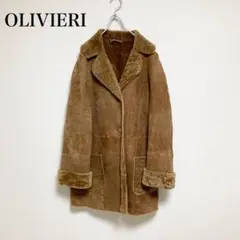 美品 OLIVIERI オリビエリ ファーコート ムートンコート レザーコート