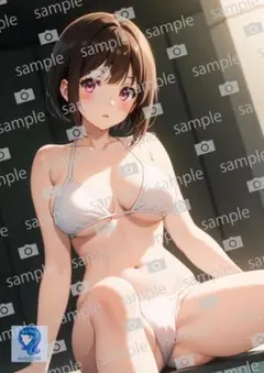 【まとめ買い割引対象】0082　アートポスター　A4サイズ　美女