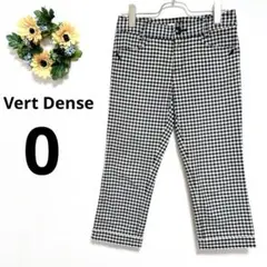 a3736 Vert Dense 七分丈　ギンガムチェック　カジュアルパンツ　0