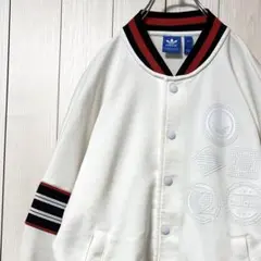 美品 レア アディダス adidas スタジャン テニス ビッグロゴ M