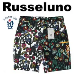 【size5】ラッセルノ ゴルフ ルチャ 花柄&サボテン ショートパンツ 白黒
