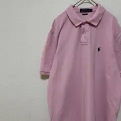 POLO RALPH LAUREN ピンク ポロシャツ 鹿の子 半袖