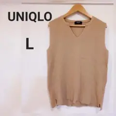 UNIQLO/ユニクロ ノースリーブリブニット