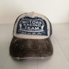 モータースポーツキャップ ダメージ加工