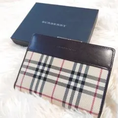 【極美品】BURBERRY バーバリー 2つ折り財布 ノバチェック がま口