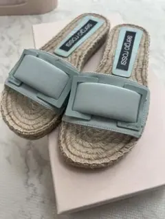 セルジオロッシ フラット サンダル ブルー