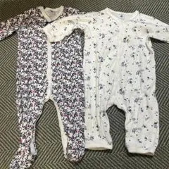 値下げ！Petit Bateau ロンパース 12m 74センチ　2点セット
