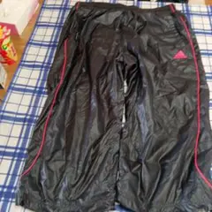 adidas CLIMAPROOF ボトムス 黒/ピンク T1/J1/XS