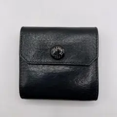 BEER BELLY 三つ折り財布　HATCH BACK ブラック　レザー　黒
