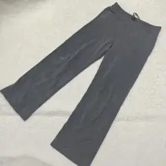【美品】UNIQLO ストレートパンツ グレー Mゆったり リラックス