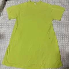 蛍光イエロー 半袖ワンピース　ローリーズファームキッズ