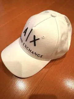 【美品】Armani Exchange A/X 白キャップ