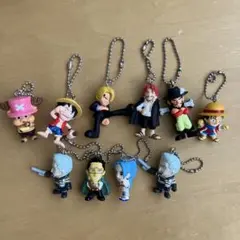 ワンピース フィギュア付きキーホルダー　10個