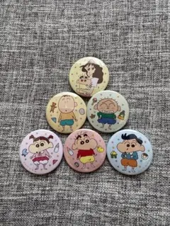 クレヨンしんちゃん 缶バッチ 6個セット