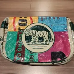 飼料袋　虎 カラフル ショルダーバッグ