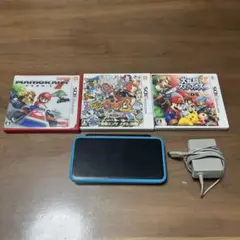 New 2DS LL 青/黒 + ゲーム3本セット