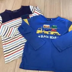 ミキハウス 120 長袖 Tシャツ 2枚 セット