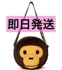 BAPE APE BABY MILO PLUSH CROSS BAG ⬛︎.★