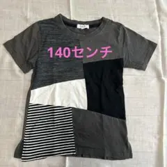 グレー系パターンTシャツ 140サイズ