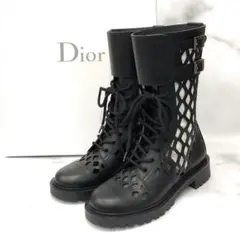 美品 Dior ディオール D-TRAP ショート ブーツ ブラック 37